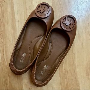 Michael Kors Brown Ballet Flats